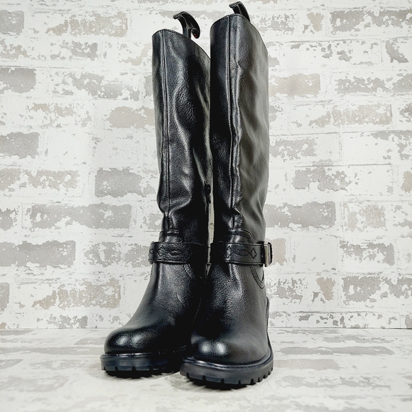 New Zodiac Georgia Women Faux Leather Riding Knee-High Boots K786 - Picture 2 of 11